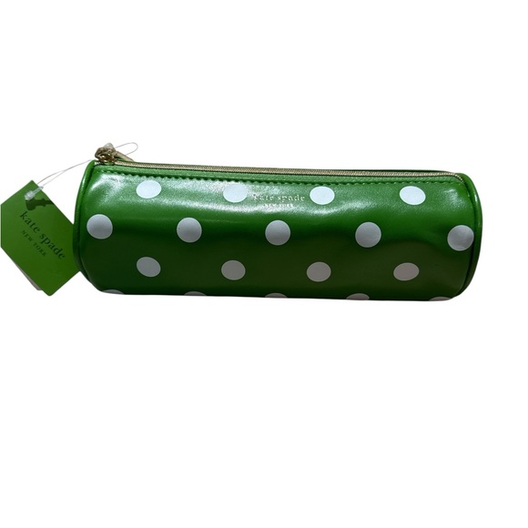 Kate Spade Green and White Pencil Case - Picture 1 of 5